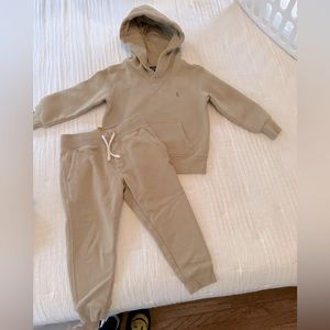 Polo Ralph Lauren beige sweatsuit 3T